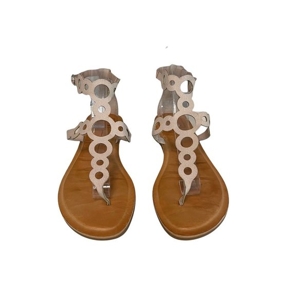 Dolce Vita Womens Jolee Blush Cut Out T-Strap Sandals Size 8 Medium - Picture 3 of 6